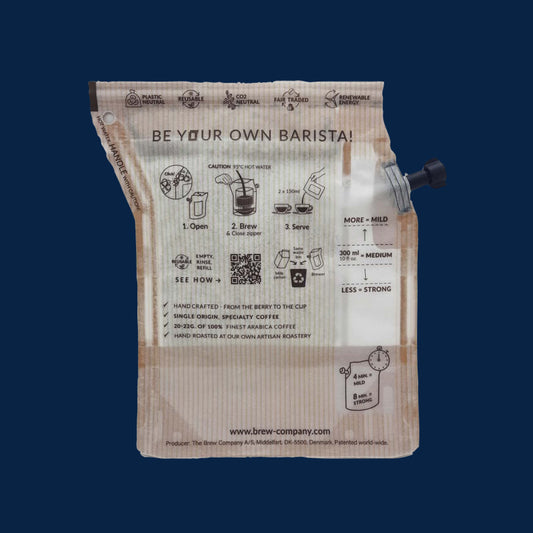 Coffee Brew bag's 22 grams of Columbian ground coffee.